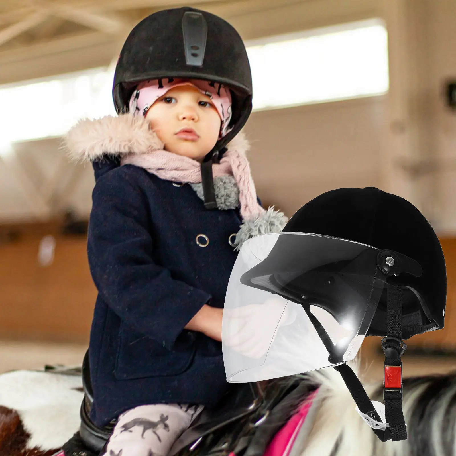 Children Horse Riding Youth Equestrian Safety Gear Lightweight Design Easy Adjust Dial Removable Liner for Outdoor Riding
Children Horse Riding Youth Equestrian Safety Gear Lightweight Design Easy Adjust Dial Removable Liner for Outdoor Riding