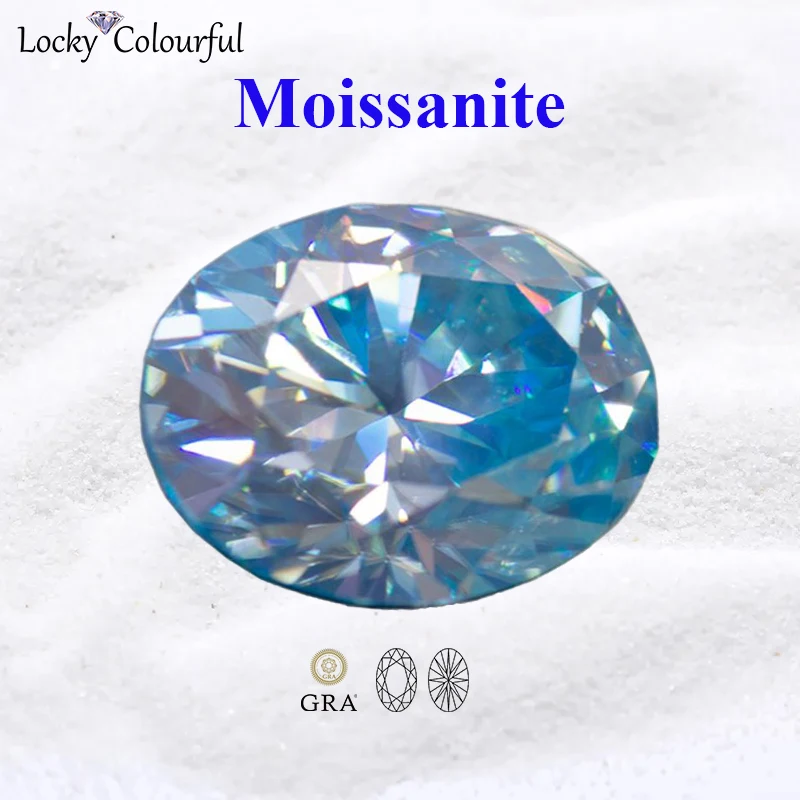 Moissanite Sea Blue Color VVS1 Oval Cut with GRA Certificate for Charms Beads Diy Jewelry Making Bracelet Pendant Main Materials
Moissanite Sea Blue Color VVS1 Oval Cut with GRA Certificate for Charms Beads Diy Jewelry Making Bracelet Pendant Main Materials