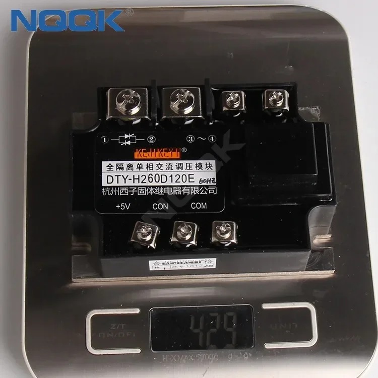 KEJIKEYI DTY H260D120E solid state relay Single-phase AC voltage regulator module
KEJIKEYI DTY H260D120E solid state relay Single-phase AC voltage regulator module