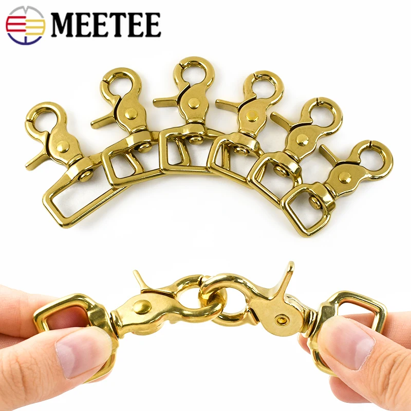 2/5Pcs Meetee 14-38mm Solid Brass Buckles Trigger Snap Hook for Backpack Strap Keychain Swivel Clasp DIY Hardware Accessories
2/5Pcs Meetee 14-38mm Solid Brass Buckles Trigger Snap Hook for Backpack Strap Keychain Swivel Clasp DIY Hardware Accessories