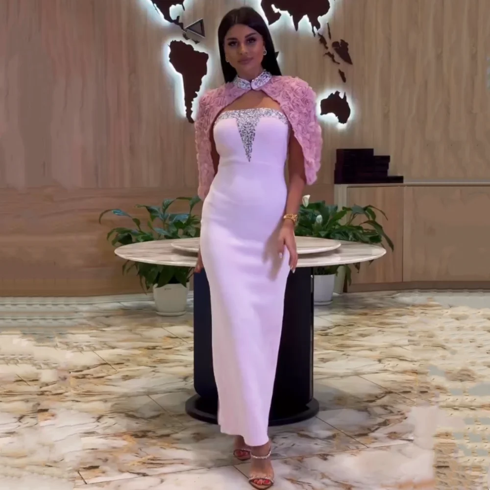 Изысканное вечернее платье миди с высоким воротником и шалью, пошитое на заказ, для особых случаев, выпускных и торжественных мероприятий
Изысканное вечернее платье миди с высоким воротником и шалью, пошитое на заказ, для особых случаев, выпускных и торжественных мероприятий