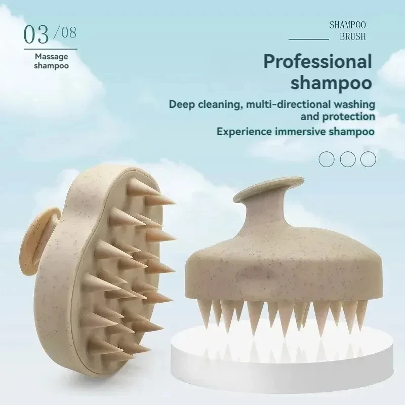 Silicone Hair Wash Brush Wheat Straw Silicone Hair Wash Brush Head Brush Scalp Stop Itch Scratching Comb Hairdressing Set
Silicone Hair Wash Brush Wheat Straw Silicone Hair Wash Brush Head Brush Scalp Stop Itch Scratching Comb Hairdressing Set