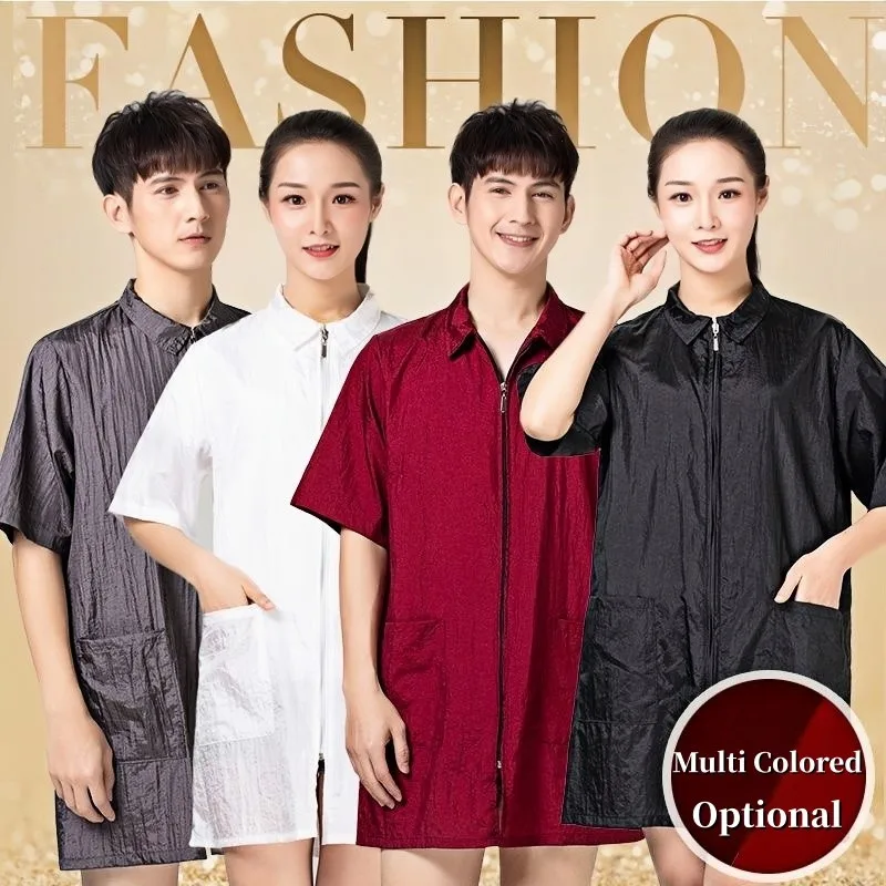Multi Colored Waterproof Oil Proof Short Sleeved With Pockets Apron Women's Painting Cooking Pinafore Nail Salon Beauty Workwear
Multi Colored Waterproof Oil Proof Short Sleeved With Pockets Apron Women's Painting Cooking Pinafore Nail Salon Beauty Workwear