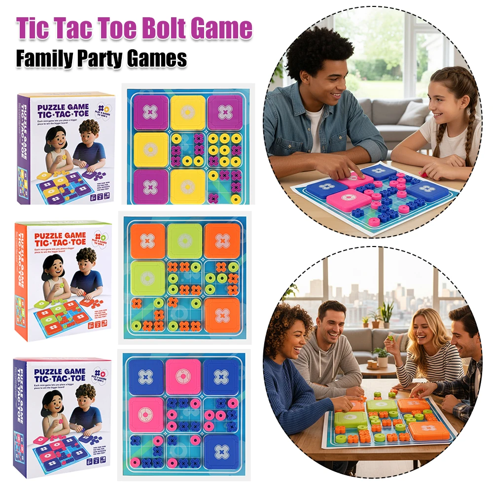 Classic Tic Tac Toe Board Games For Family Game Night with 1 Board Game Accessories Set for Christmas Party Games Thanksgiving
Classic Tic Tac Toe Board Games For Family Game Night with 1 Board Game Accessories Set for Christmas Party Games Thanksgiving