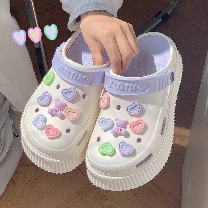 Beach Slippers Cute Rabbit Garden Shoes Women's Slippers 2024 Summer High Heeled Thick Bottom Soft Sandals Outdoor Shoes
Beach Slippers Cute Rabbit Garden Shoes Women's Slippers 2024 Summer High Heeled Thick Bottom Soft Sandals Outdoor Shoes