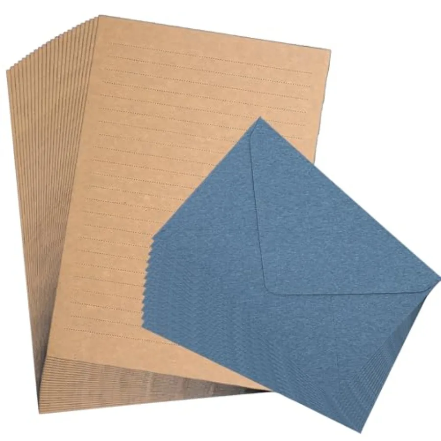 36 Pcs Letter Paper and Envelopes Set Lake Blue Stationary Letter and Envelopes 24pcs Writing Sheets + 12pcs 4x6 Envelope for L
36 Pcs Letter Paper and Envelopes Set Lake Blue Stationary Letter and Envelopes 24pcs Writing Sheets + 12pcs 4x6 Envelope for L