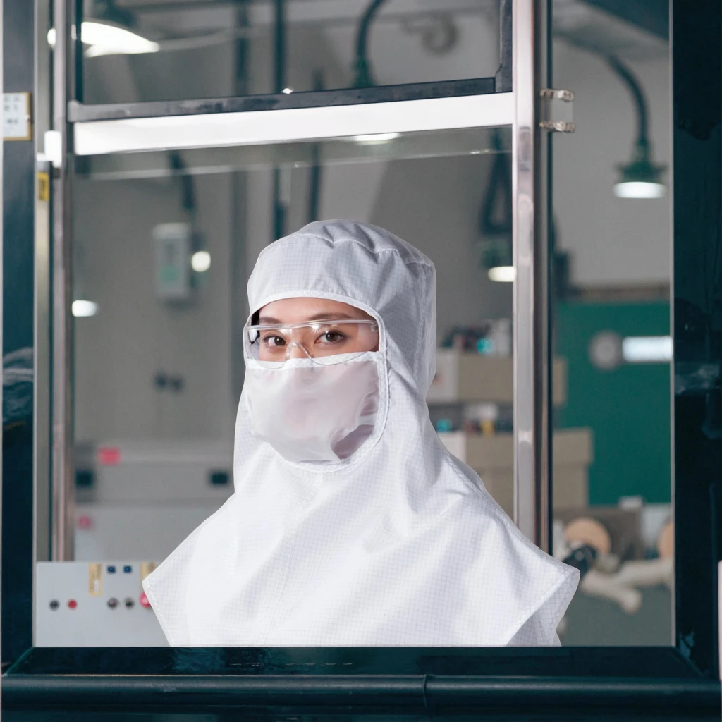 5 шт. комбинезон с капюшоном ESD антистатическая полиэфирная ткань рабочий капюшон для чистых помещений с маской рабочая шаль с капюшоном
5 шт. комбинезон с капюшоном ESD антистатическая полиэфирная ткань рабочий капюшон для чистых помещений с маской рабочая шаль с капюшоном