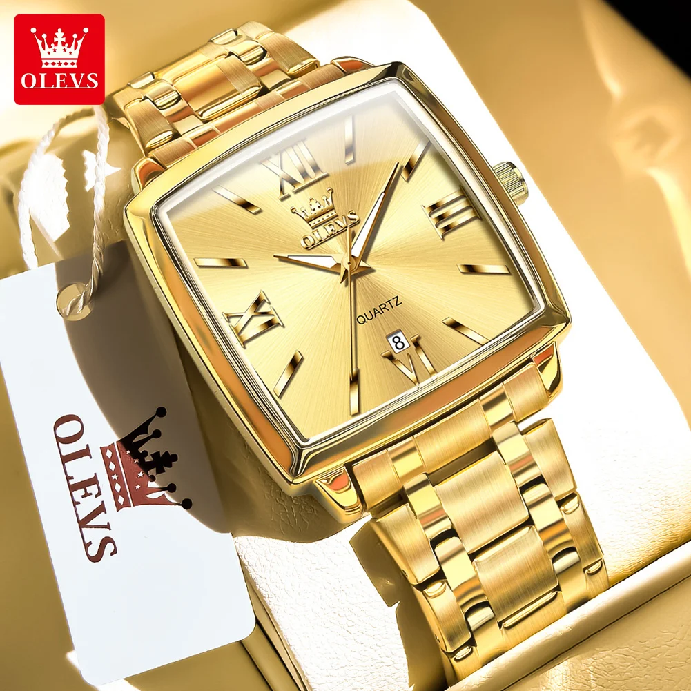OLEVS 2969 Original Quartz Watch for Men Fashion Square Dial Steel Strap Waterproof Luminous Elegant Men's Watches Luxury Watch
OLEVS 2969 Original Quartz Watch for Men Fashion Square Dial Steel Strap Waterproof Luminous Elegant Men's Watches Luxury Watch