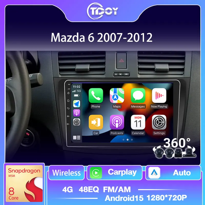 Car Radio Multimedia Automotive 8Core For Mazda 6 2007-2012 Car Stereo 2Din Android Carplay Android Auto Wireless Video Car
Car Radio Multimedia Automotive 8Core For Mazda 6 2007-2012 Car Stereo 2Din Android Carplay Android Auto Wireless Video Car