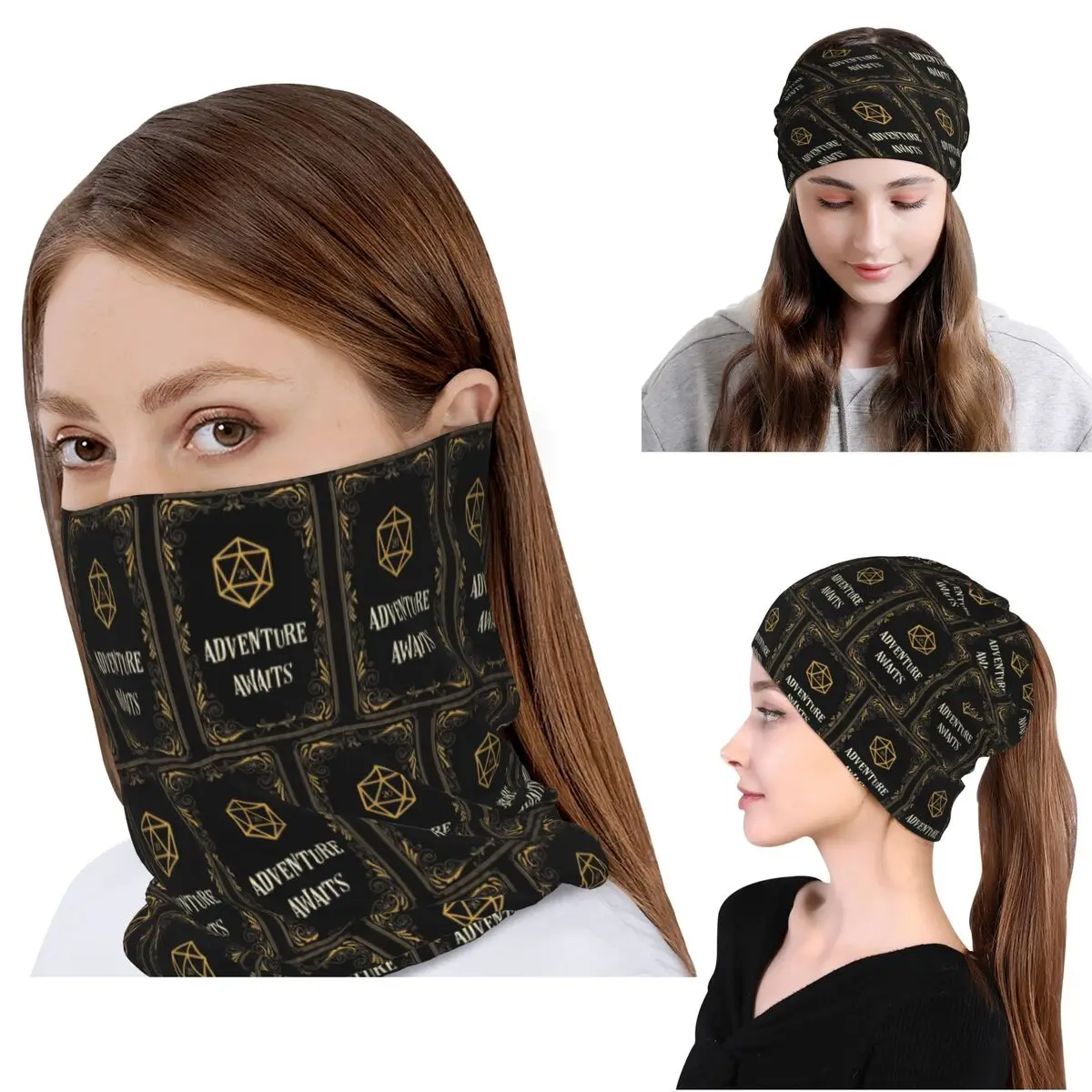 Adventure Awaits D20 Dice Tabletop RPG Bandana Neck Cover Mask Scarf Multi-use Face Mask Beanies Hat Men Women Adult Breathable
Adventure Awaits D20 Dice Tabletop RPG Bandana Neck Cover Mask Scarf Multi-use Face Mask Beanies Hat Men Women Adult Breathable