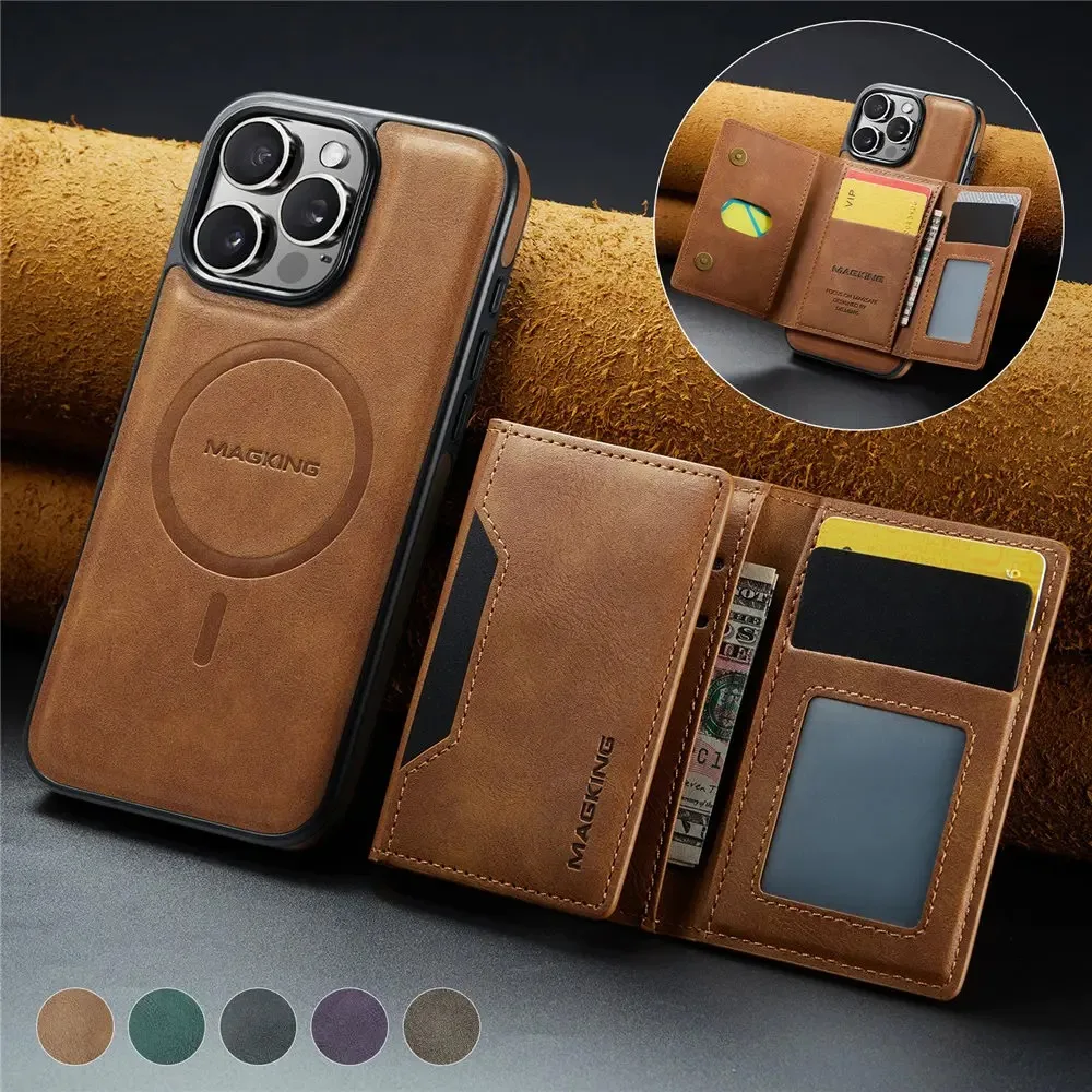 Wireless Charge Case Suitable For iPhone 16 15 14 Plus 13 Pro Max 2in1 Detachable Cards Leather Wallet Cover phone case
Wireless Charge Case Suitable For iPhone 16 15 14 Plus 13 Pro Max 2in1 Detachable Cards Leather Wallet Cover phone case