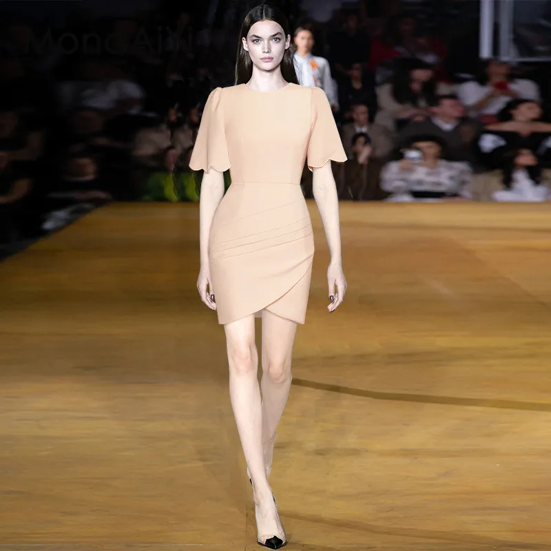 MonaAiYi Fashion Designer spring Summer Women's Dress Butterfly sleeve Pretty Slim-Fit Hip Wrap Solid Color Dresses
MonaAiYi Fashion Designer spring Summer Women's Dress Butterfly sleeve Pretty Slim-Fit Hip Wrap Solid Color Dresses