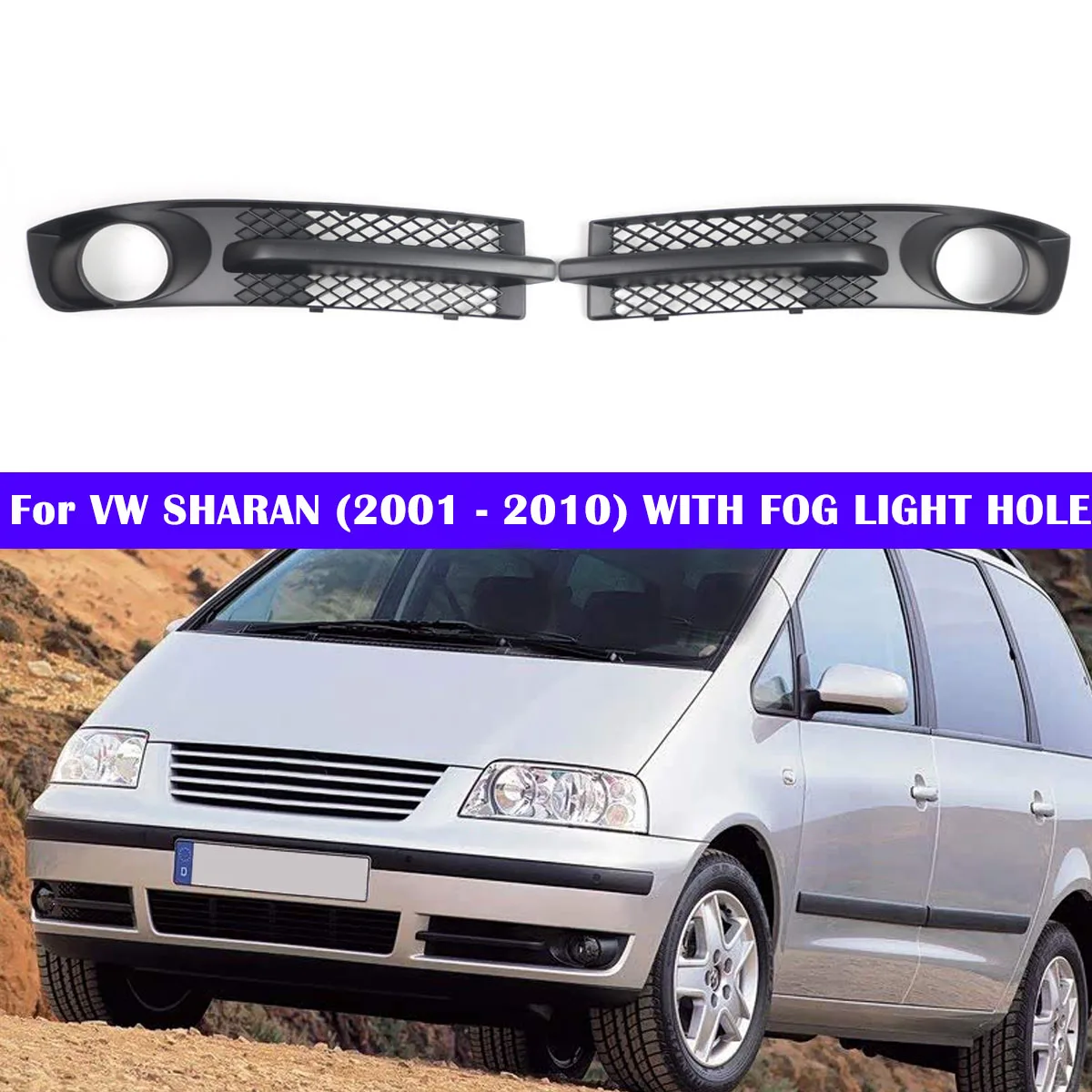 Car Front Bumper Fog Light Grille Bezel For VW Sharan 7M 2000-2010 7M3853684A 7M3853683A Left Right Fog Light Grill Parts
Car Front Bumper Fog Light Grille Bezel For VW Sharan 7M 2000-2010 7M3853684A 7M3853683A Left Right Fog Light Grill Parts