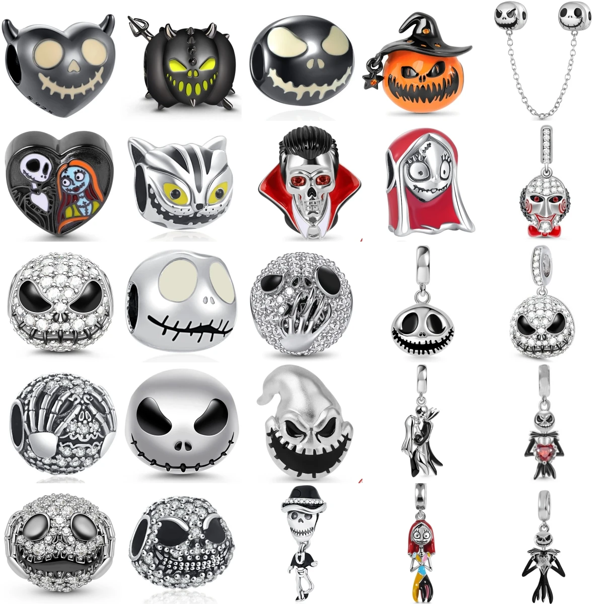 S925 Silver 2026 Halloween Series Pumpkin Skull Head Charms Beads Fit Original Bracelet DIY Jewelry Accessories Women Gift
S925 Silver 2026 Halloween Series Pumpkin Skull Head Charms Beads Fit Original Bracelet DIY Jewelry Accessories Women Gift