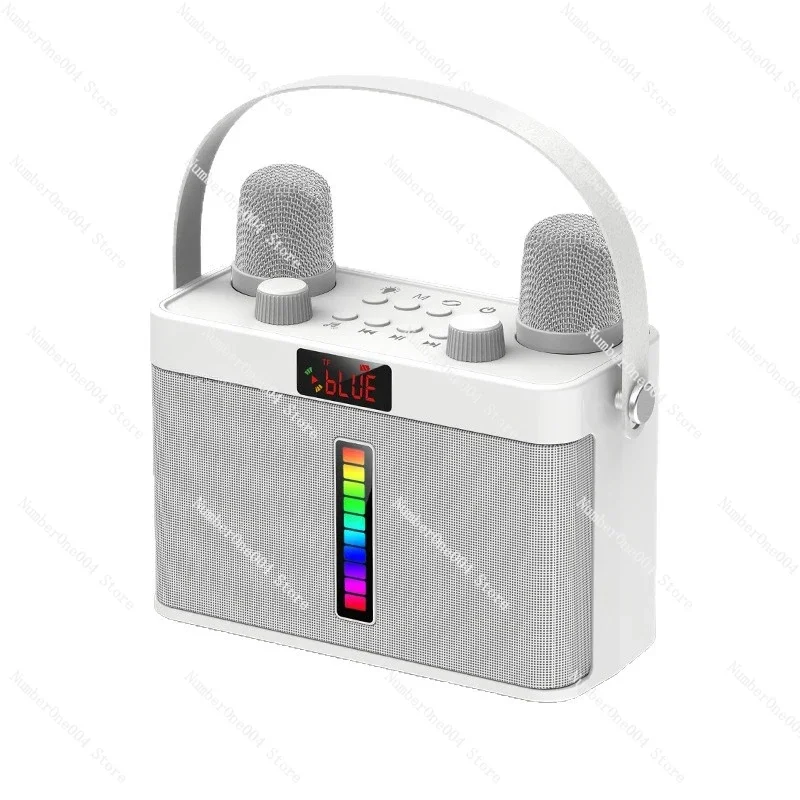 Karaoke speaker MK5 supports dual microphones, outdoor loudspeaker volume, long battery life, square dance artifact
Karaoke speaker MK5 supports dual microphones, outdoor loudspeaker volume, long battery life, square dance artifact