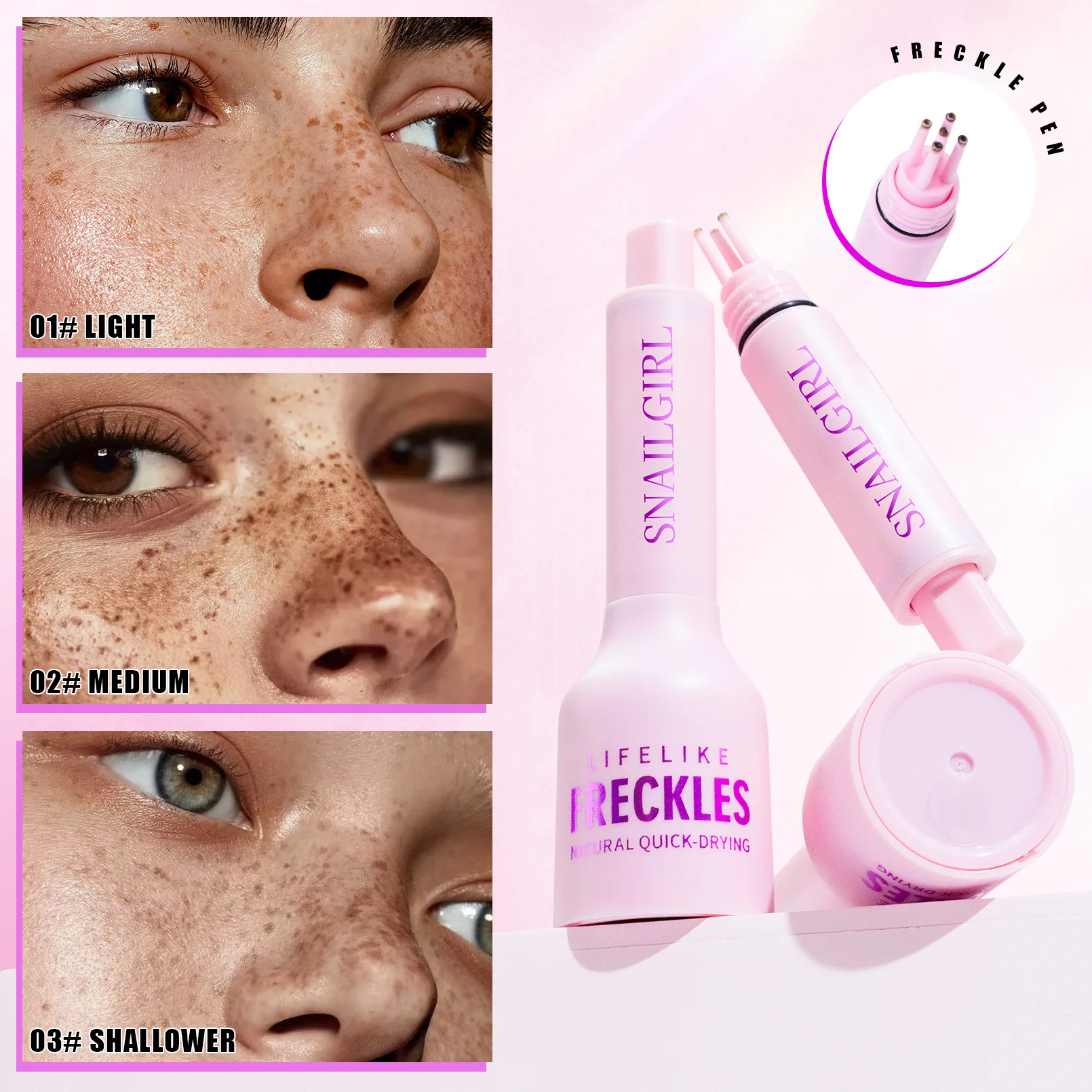 Freckle Stamp Pen Natural Waterproof Realistic Freckle Maker Beauty Tool Cross Border Hot Sale for Cute Look
Freckle Stamp Pen Natural Waterproof Realistic Freckle Maker Beauty Tool Cross Border Hot Sale for Cute Look