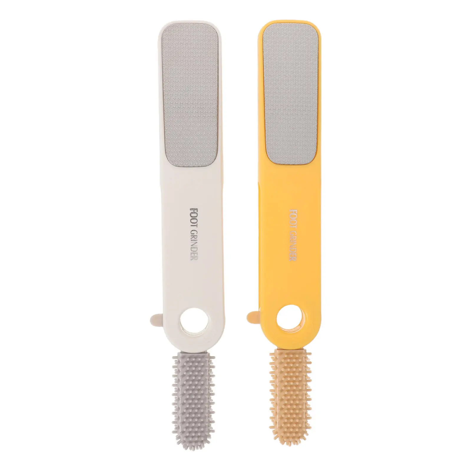 Набор из 2-х эргономичных инструментов для ухода за ногами: пилка для удаления огрубевшей кожи и мозолей, щетка-скрабер для гладких стоп
Набор из 2-х эргономичных инструментов для ухода за ногами: пилка для удаления огрубевшей кожи и мозолей, щетка-скрабер для гладких стоп