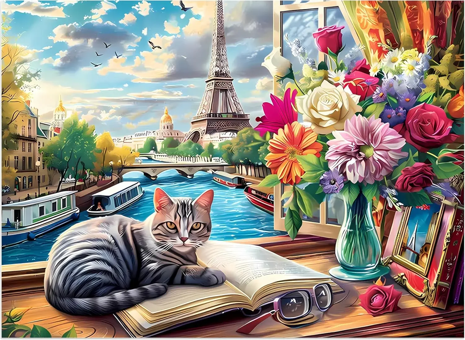 520/500/300 Pieces Wooden Puzzle for Cat Paris Jigsaw Puzzles for Challenging Family Activity Games Party Birthday Gift
520/500/300 Pieces Wooden Puzzle for Cat Paris Jigsaw Puzzles for Challenging Family Activity Games Party Birthday Gift