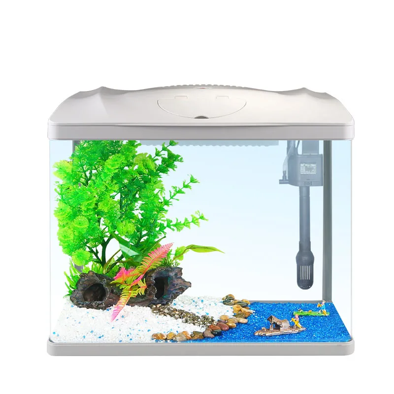 Ultra-white fish tank self-circulation living room aquarium, desktop household small glass tank
Ultra-white fish tank self-circulation living room aquarium, desktop household small glass tank
