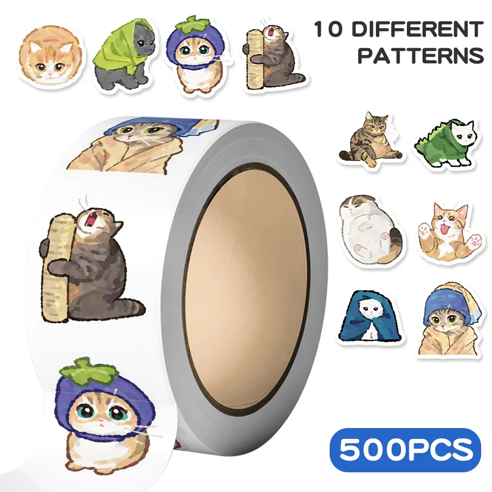 500 шт. в рулоне, наклейка с рисунком кота, забавные наклейки с изображением кота, мем, этикетки, забавные уплотнительные наклейки в горошек, мультяшная цветная наклейка, наградная наклейка
500 шт. в рулоне, наклейка с рисунком кота, забавные наклейки с изображением кота, мем, этикетки, забавные уплотнительные наклейки в горошек, мультяшная цветная наклейка, наградная наклейка