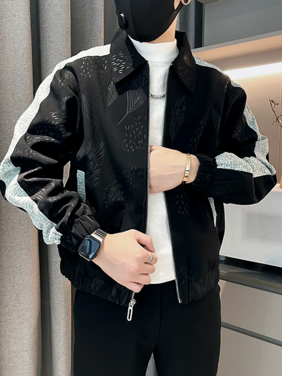 Sli Casual Men's Jaet Spring Autumn Color Blo Loose Fit Long Sve Collarl Coat Trendy Haome New Arrival
Sli Casual Men's Jaet Spring Autumn Color Blo Loose Fit Long Sve Collarl Coat Trendy Haome New Arrival