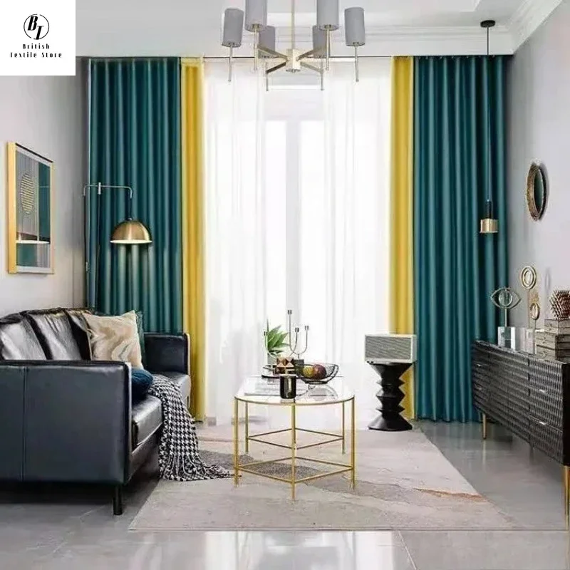 European Blackout Luxury Custom Size Bedroom Living Room Study Minimalist Solid Color Classic Shade Sunscreen Tulle Grace Decor
European Blackout Luxury Custom Size Bedroom Living Room Study Minimalist Solid Color Classic Shade Sunscreen Tulle Grace Decor