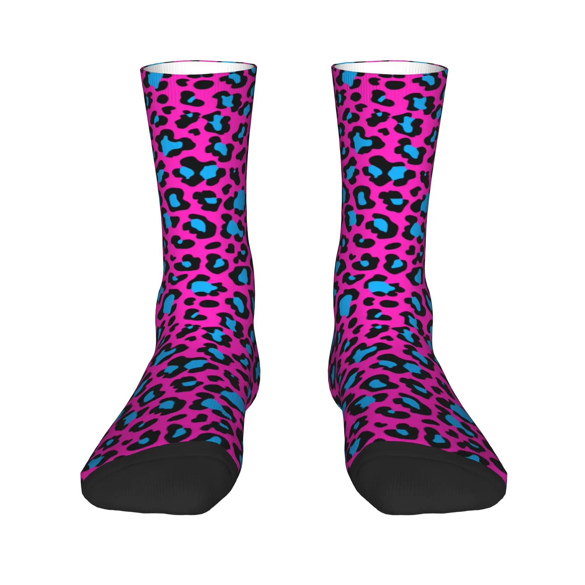 Neon Pink And Light Blue Leopard Print Dress Socks for Men Women Warm Funny Novelty Crew Socks
Neon Pink And Light Blue Leopard Print Dress Socks for Men Women Warm Funny Novelty Crew Socks