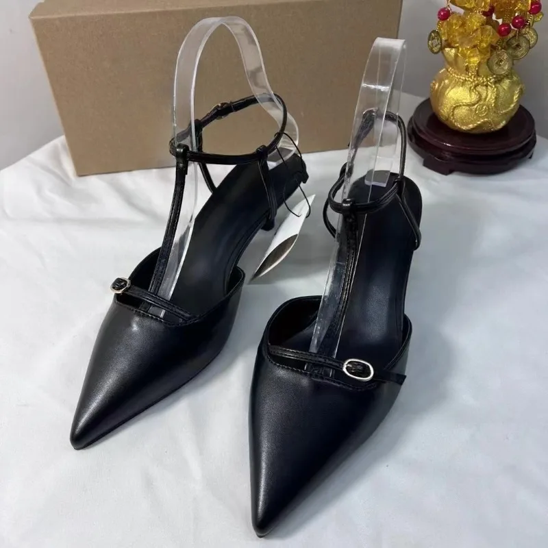 Modern Design Party Office Women High Heels Shoes 2025 Summer Black Pointed Toe Adjustable Buckle Strap Elegant Ladies Sandals
Modern Design Party Office Women High Heels Shoes 2025 Summer Black Pointed Toe Adjustable Buckle Strap Elegant Ladies Sandals