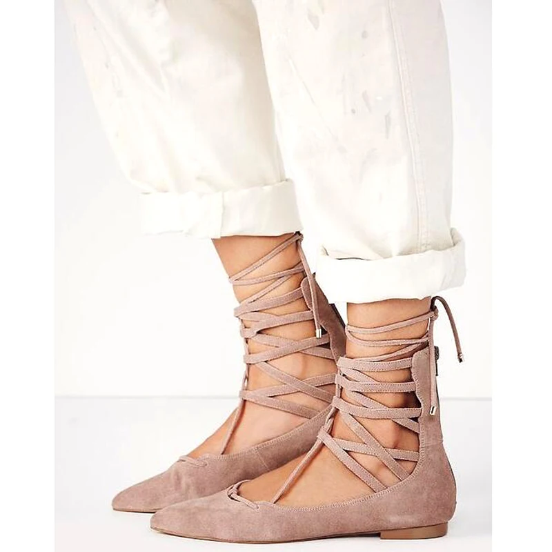 Spring Fashion Orange Red Suede Leather Flats Women Pointy Toe Cut Out Style Ladies Lace Up Ballet Flats Dress Shoes
Spring Fashion Orange Red Suede Leather Flats Women Pointy Toe Cut Out Style Ladies Lace Up Ballet Flats Dress Shoes