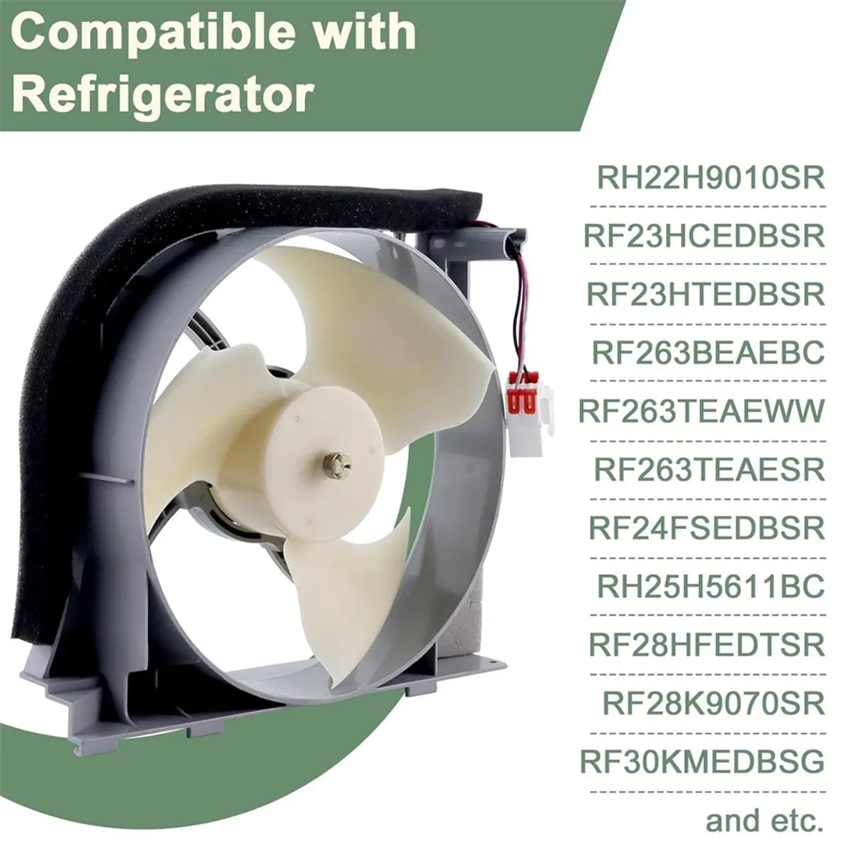 HGHO DA97-15765A DA31-00340A Refrigerator Condenser Fan Motor Assembly for Samsung DA97-12842A, DA31-00278C DC 12V
HGHO DA97-15765A DA31-00340A Refrigerator Condenser Fan Motor Assembly for Samsung DA97-12842A, DA31-00278C DC 12V