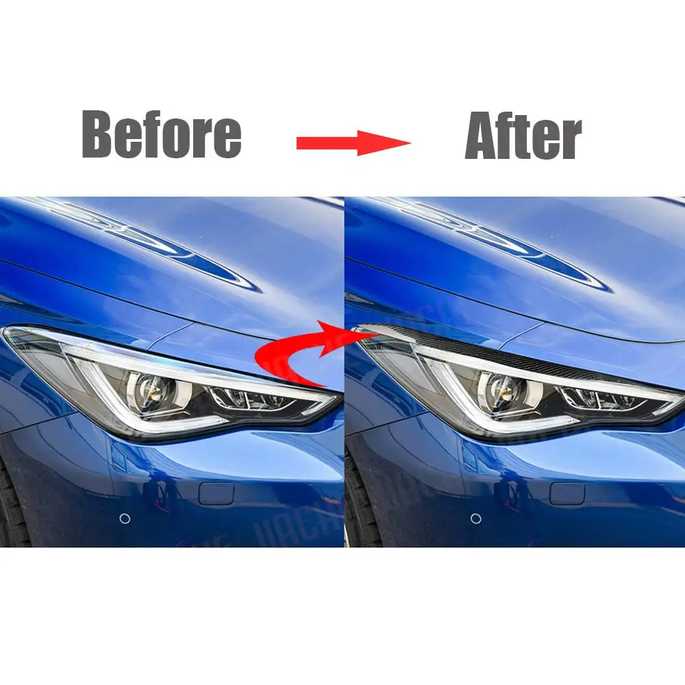 JCYECF Carbon Fiber Headlight Eyebrow Trim for Infiniti Q60 2017-2022 Car Front Head Light Lamp Lid Brow Headlamp Eyelid Cover
JCYECF Carbon Fiber Headlight Eyebrow Trim for Infiniti Q60 2017-2022 Car Front Head Light Lamp Lid Brow Headlamp Eyelid Cover