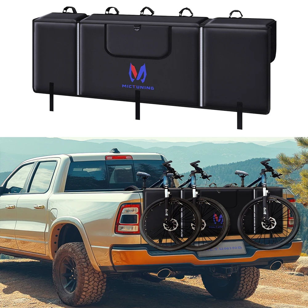 MICTUNING Tailgate Bike Pad for Mountain Bike Secure 5 Bikes on Truck with Reflective Strips and Tool Pocket for Outdoor Bicycle
MICTUNING Tailgate Bike Pad for Mountain Bike Secure 5 Bikes on Truck with Reflective Strips and Tool Pocket for Outdoor Bicycle
