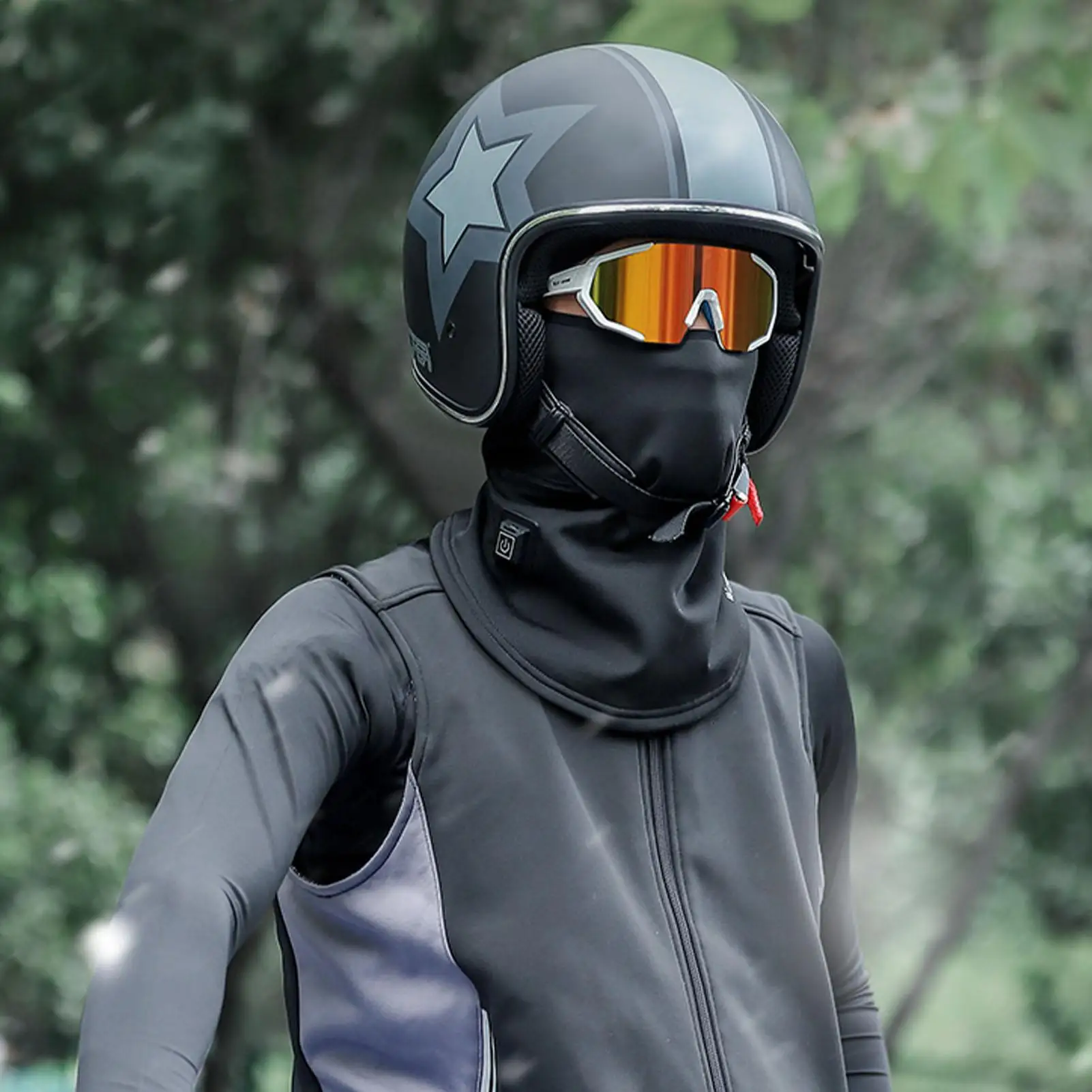 Motorcycle Heated Riding Headgear Winter Warm Face Mask Electric Heated Ski Fleece Headgear Adjustable Face Neck Wrap
Motorcycle Heated Riding Headgear Winter Warm Face Mask Electric Heated Ski Fleece Headgear Adjustable Face Neck Wrap