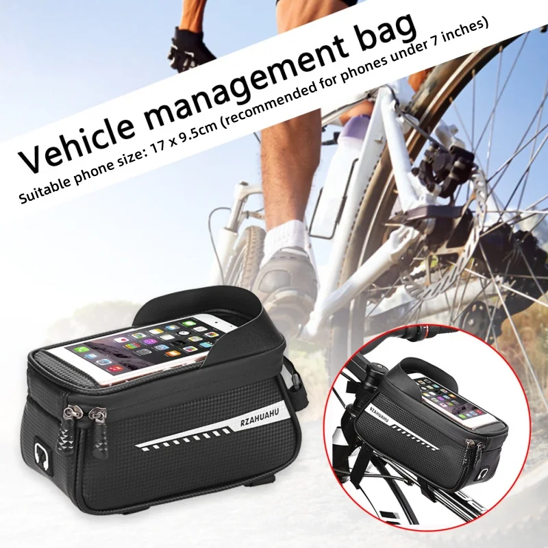 Bicycle Front Beam Bag Front Tube Cycling Bag Bicycle Waterproof Phone Case Holder Touchscreen waterproof Saddle Bag Accessories
Bicycle Front Beam Bag Front Tube Cycling Bag Bicycle Waterproof Phone Case Holder Touchscreen waterproof Saddle Bag Accessories
