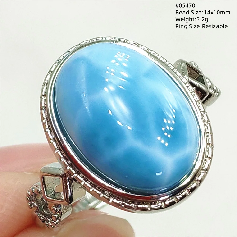 Natural Blue Larimar Adjustable Ring From Dominica Water Pattern Jewelry 925 Silver Oval Larimar Women Men AAAAAA
Natural Blue Larimar Adjustable Ring From Dominica Water Pattern Jewelry 925 Silver Oval Larimar Women Men AAAAAA