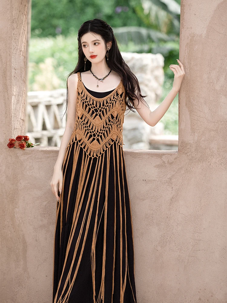 Handmade Tassel Bohemian Style Summer New Fashion Design Women's Dress with Outer Shirt Strap Design 2024 Other Brand
Handmade Tassel Bohemian Style Summer New Fashion Design Women's Dress with Outer Shirt Strap Design 2024 Other Brand