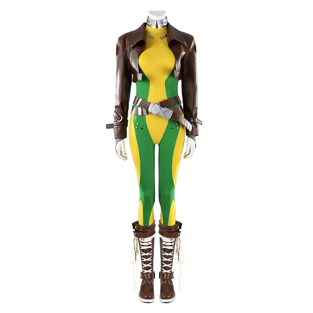 Костюм для косплея Rogue: Желто-зеленый комбинезон с коричневой курткой, наряд для ролевых игр супергероев на Хэллоуин, сценический костюм HCOS
Костюм для косплея Rogue: Желто-зеленый комбинезон с коричневой курткой, наряд для ролевых игр супергероев на Хэллоуин, сценический костюм HCOS