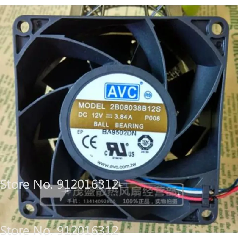 Оригинальный вентилятор для AVC 2B08038B12S 8038 12V 3.84A, 4-проводной, для сервера, с большим объемом воздушного потока, 80x80x38 мм
Оригинальный вентилятор для AVC 2B08038B12S 8038 12V 3.84A, 4-проводной, для сервера, с большим объемом воздушного потока, 80x80x38 мм