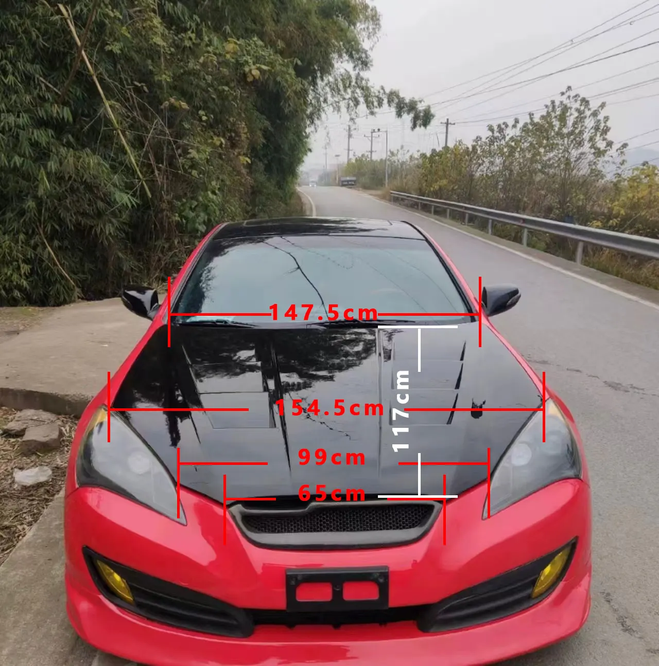 Новый капот из углеродного волокна вентилируемого стиля Hyundai Genesis Coupe 2009 года
Новый капот из углеродного волокна вентилируемого стиля Hyundai Genesis Coupe 2009 года