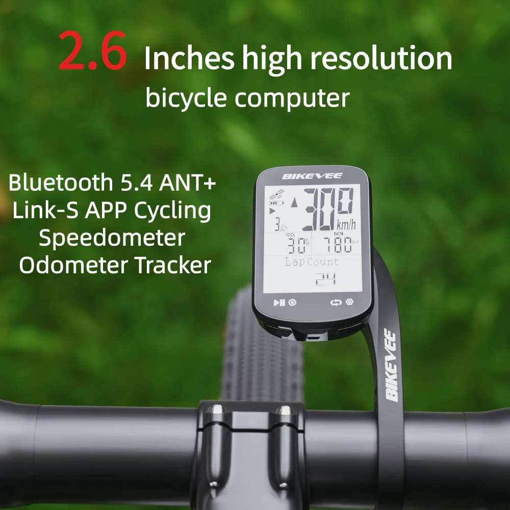 2,6-дюймовый беспроводной Bluetooth 5,4 ANT + велосипедный компьютер с GPS-одометром, спидометром, велосипедным компьютером для шоссейного горного велоспорта, спорта 
2,6-дюймовый беспроводной Bluetooth 5,4 ANT + велосипедный компьютер с GPS-одометром, спидометром, велосипедным компьютером для шоссейного горного велоспорта, спорта