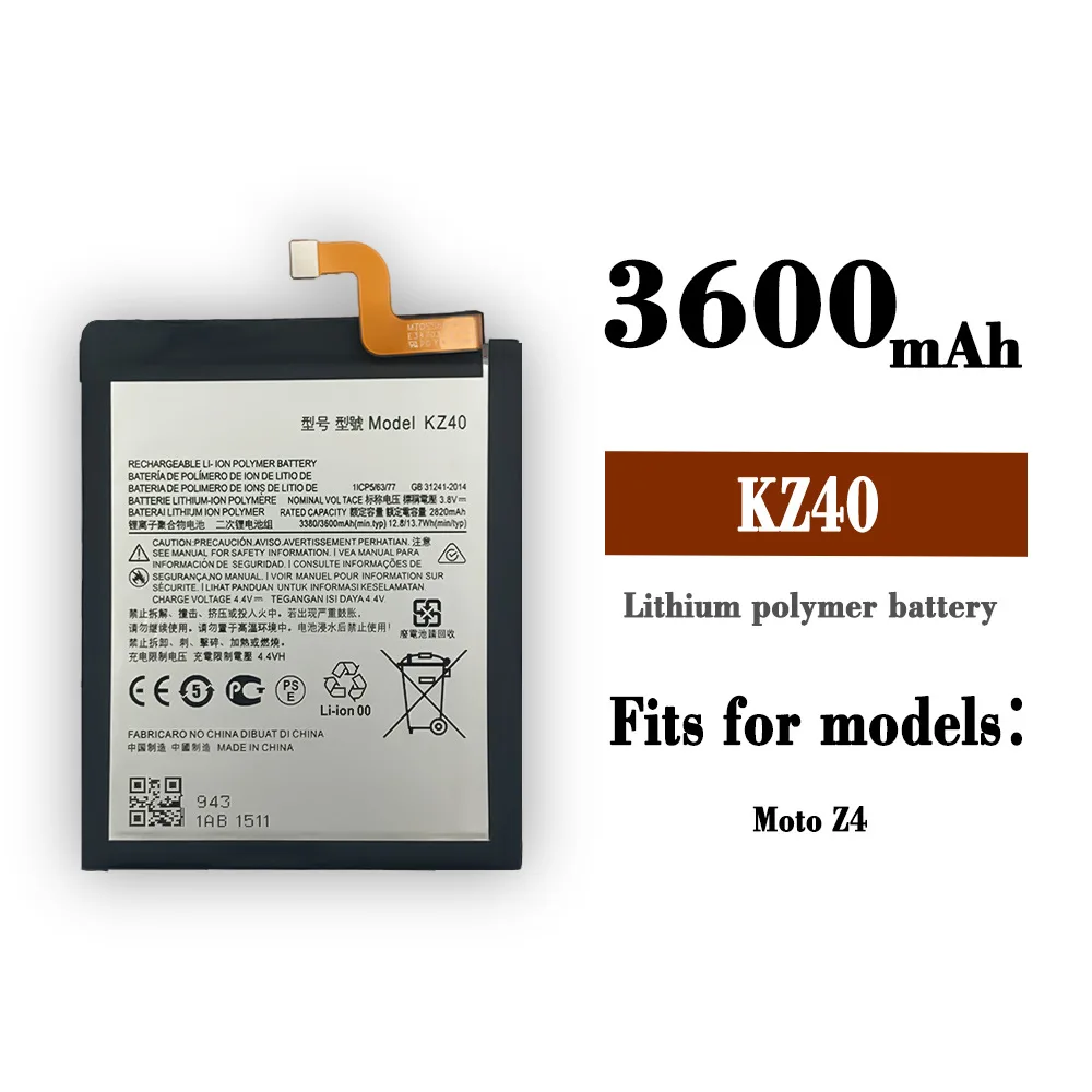 Новый аккумулятор для Motorola Moto KZ40, батарея для телефона Z4, Новая батарея G8 PLUS LITE 3600 мАч
Новый аккумулятор для Motorola Moto KZ40, батарея для телефона Z4, Новая батарея G8 PLUS LITE 3600 мАч