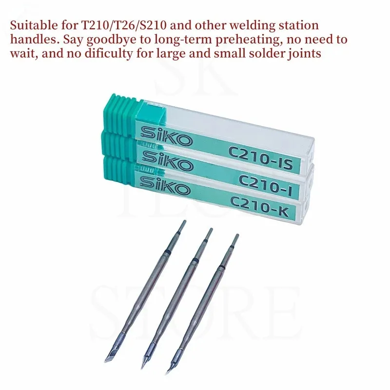3pcs C210 Series I K IS Soldering Iron Tips For JBC C210 Sugon T26 Handle Soldering Station Replacement Head Welding Iron Nozzle
3pcs C210 Series I K IS Soldering Iron Tips For JBC C210 Sugon T26 Handle Soldering Station Replacement Head Welding Iron Nozzle