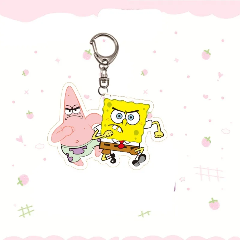 Kawaii SpongeBob SquarePants Cartoon Keychain Bag Pendant Couple Transparent Acrylic Keychain Student Gift
Kawaii SpongeBob SquarePants Cartoon Keychain Bag Pendant Couple Transparent Acrylic Keychain Student Gift