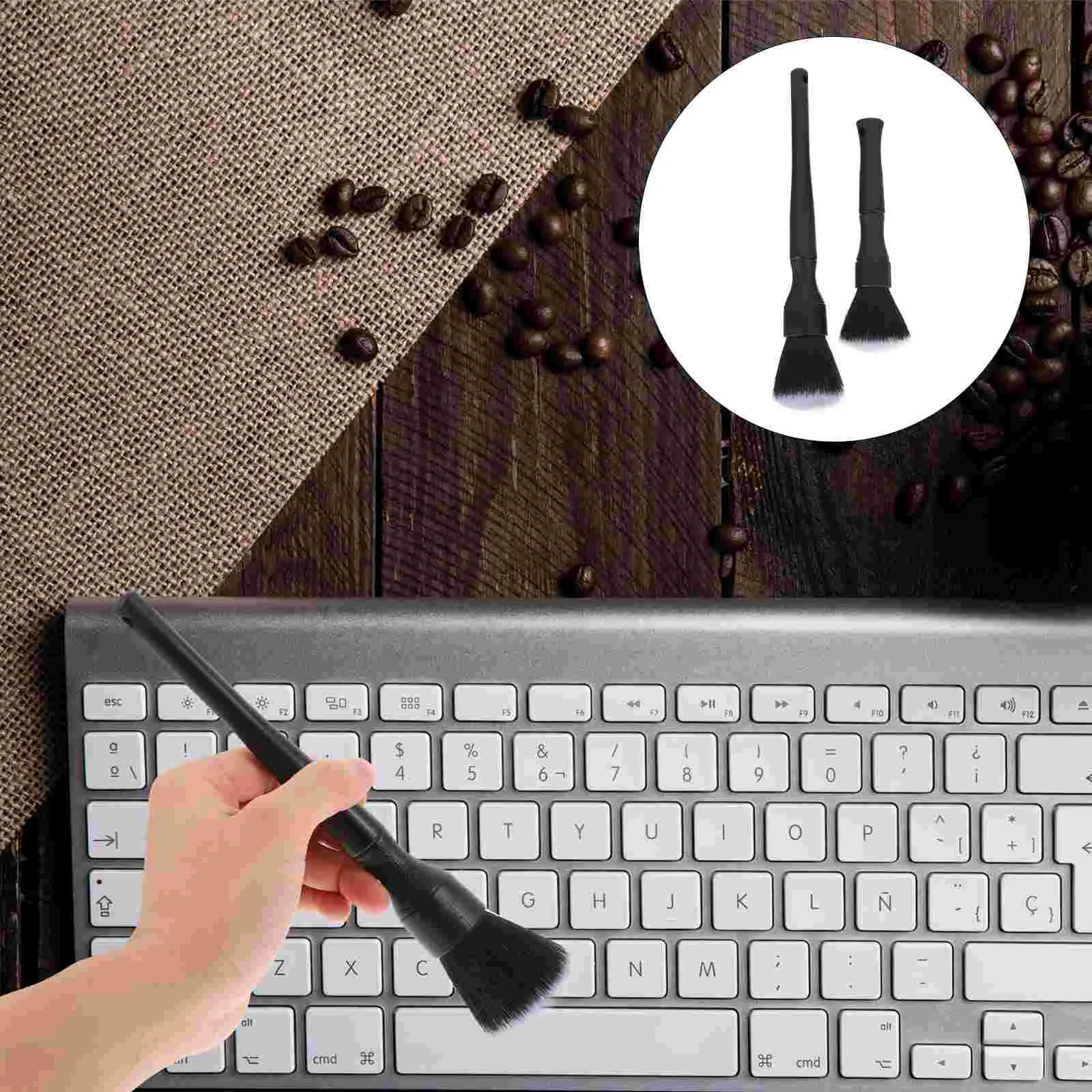 2 Pcs Fine Fiber Cleaning Brush Soft Bristle Car Interior Keyboard Desktop Cabinet Cleaner Versatile Handheld Duster
2 Pcs Fine Fiber Cleaning Brush Soft Bristle Car Interior Keyboard Desktop Cabinet Cleaner Versatile Handheld Duster