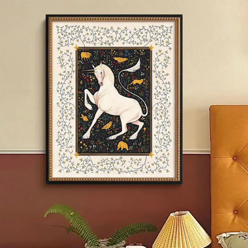 French niche art decorative painting living room sofa unicorn senior corridor aisle canvas painting
French niche art decorative painting living room sofa unicorn senior corridor aisle canvas painting