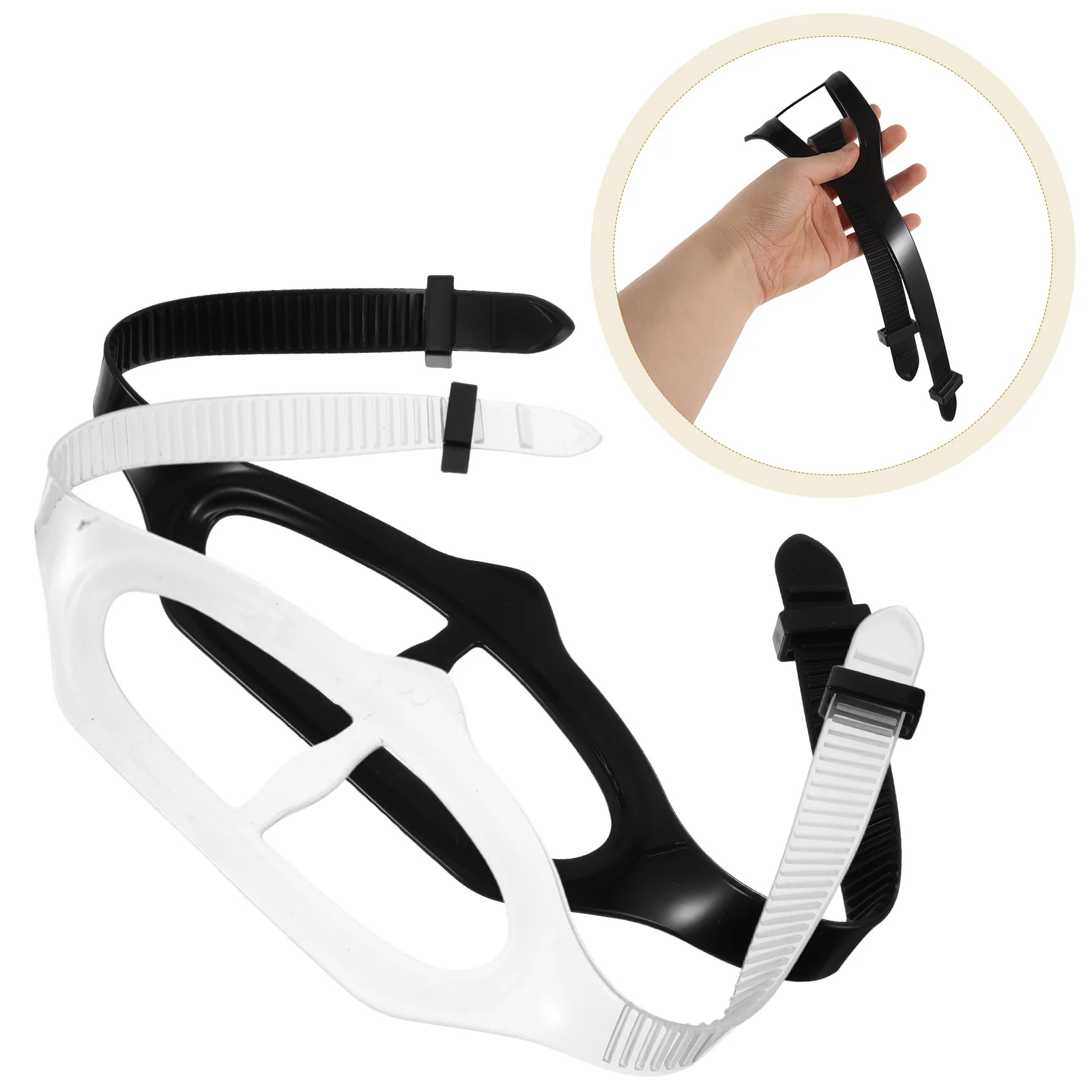 2pcs Mask Strap Silicone Replacement For Swim Goggles Scuba Gear Adjustable Headband Universal Fit Durable Long Lasting Swimming
2pcs Mask Strap Silicone Replacement For Swim Goggles Scuba Gear Adjustable Headband Universal Fit Durable Long Lasting Swimming