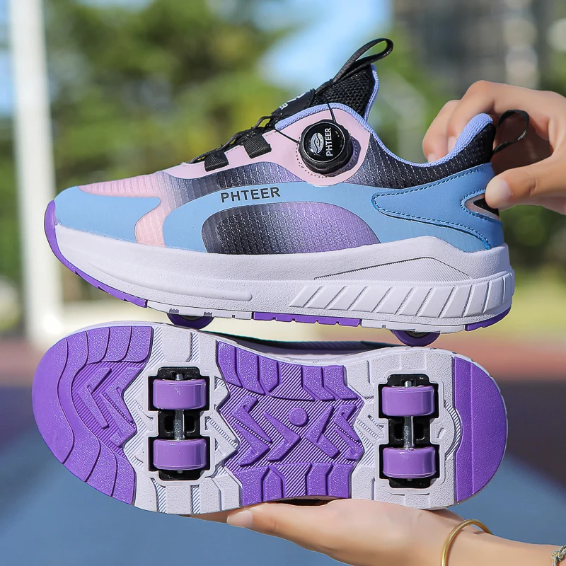 2026 Kids Two Wheels Roller Skating Shoes With Light Magic Stick Walking Shoes Detachable Wheels Roller Skate Shoes For Teenager
2026 Kids Two Wheels Roller Skating Shoes With Light Magic Stick Walking Shoes Detachable Wheels Roller Skate Shoes For Teenager