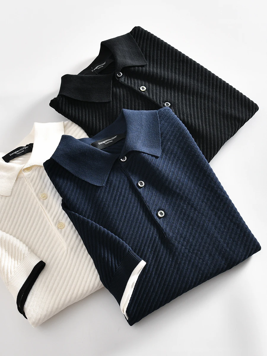 High-End Luxury 37K Wood Men's Casual Shirt Short Sleeve Flip Collar 80-Thread Combed Cotton T-Shirt Standard Fit Youth ...
High-End Luxury 37K Wood Men's Casual Shirt Short Sleeve Flip Collar 80-Thread Combed Cotton T-Shirt Standard Fit Youth ...