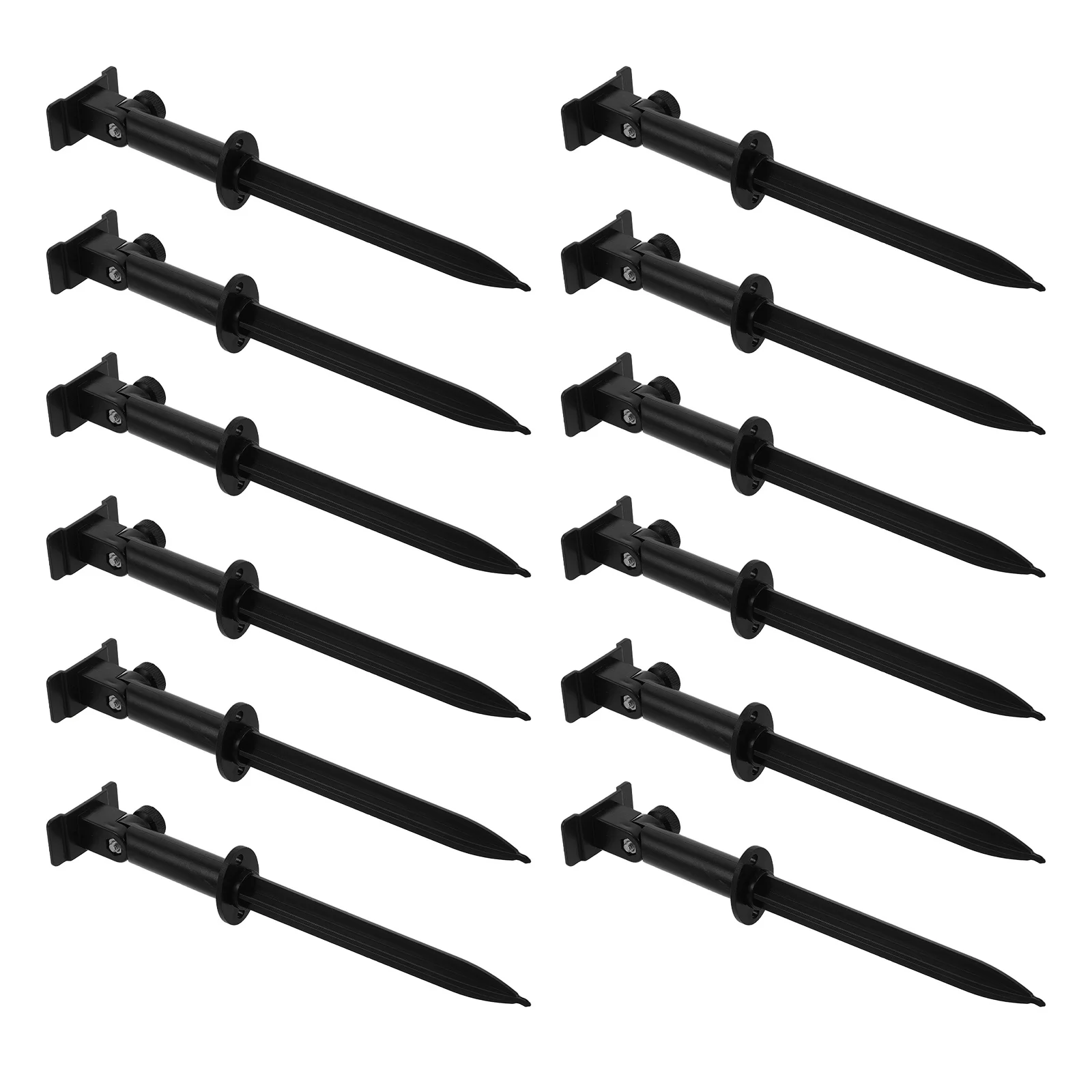 12Pcs Solar Light Holders Plastic Ground Stakes for Garden Pathway Lawn Landscape Easy Installation Replacement Spikes Outdoor
12Pcs Solar Light Holders Plastic Ground Stakes for Garden Pathway Lawn Landscape Easy Installation Replacement Spikes Outdoor