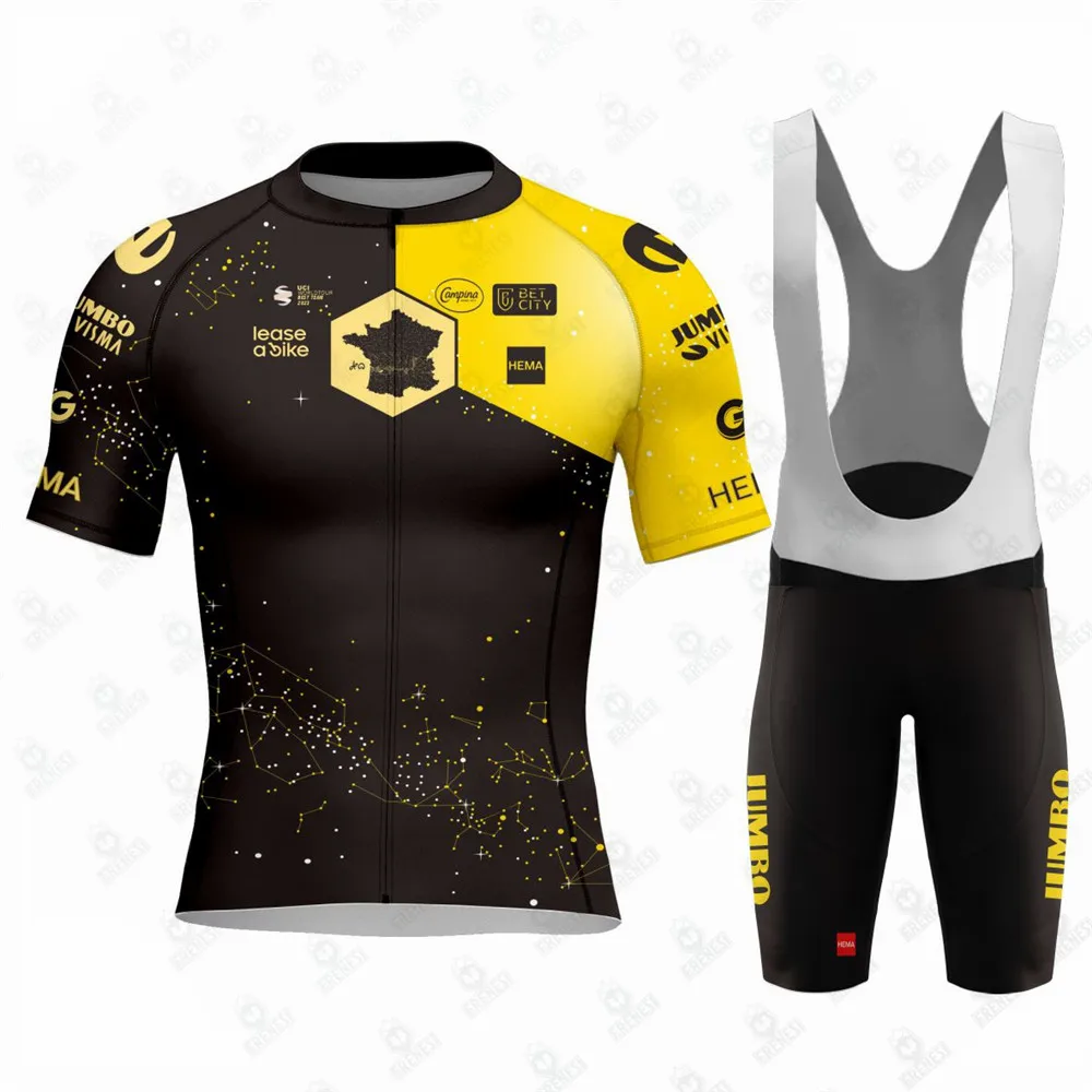 JUMBOVISMA 2023 Ride Your Dreams Velodrome Tdf Cycling Jersey Set Summer Men Maillot Bib Shorts Ropa Ciclismo Bicycle Apparel
JUMBOVISMA 2023 Ride Your Dreams Velodrome Tdf Cycling Jersey Set Summer Men Maillot Bib Shorts Ropa Ciclismo Bicycle Apparel